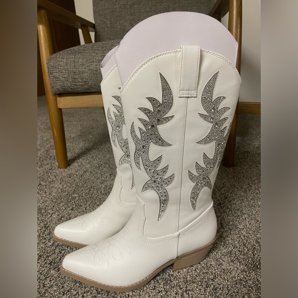 White cowboy boots